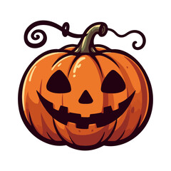 Halloween Pumpkin Jack O Lantern design illustration
