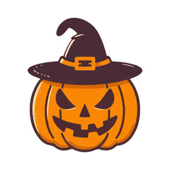 Halloween Pumpkin Jack O Lantern design illustration