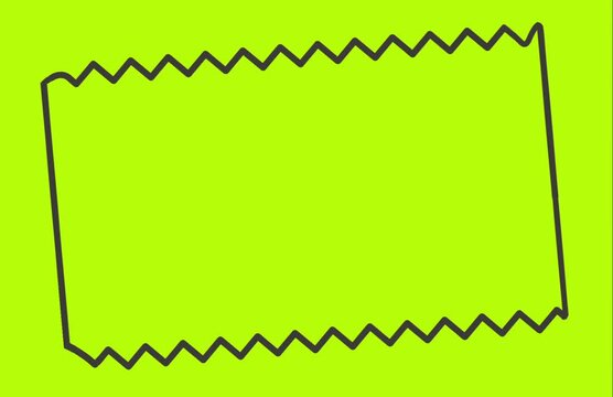 simple frame animation on green background
