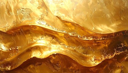 Gold liquid flowing texture