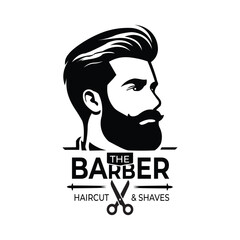 The Barber - Haircut & Shaves - Logo