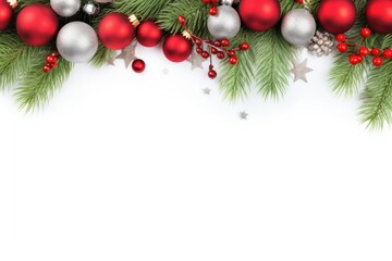 Christmas border tree backgrounds decoration.