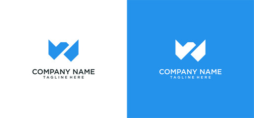 Letter W Abstract Logo Symbol. logo w