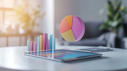 Realistic Commercial Infographics with Minimalist Design.