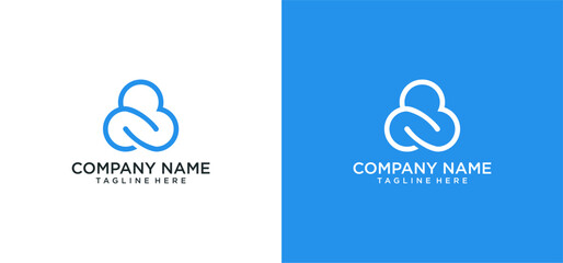 cloud icon logo design