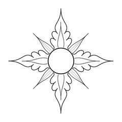 abstract flower vector illustration