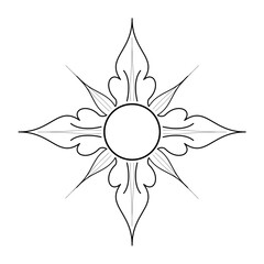 abstract flower vector illustration