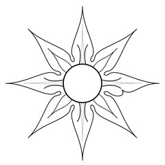 abstract flower vector illustration