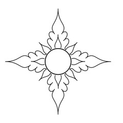 abstract flower vector illustration