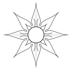 abstract flower vector illustration