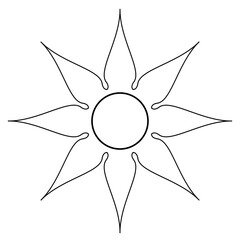 abstract flower vector illustration