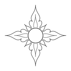 abstract flower vector illustration