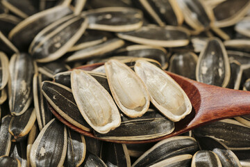 Fresh Black Mussels with Wooden Spoon - Seafood Cooking Ingredients © LyVan