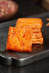 Spicy Red Bean Sauce Tofu Cubes Grilling - Pingjiang Specialty Asian Cuisine