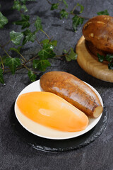 Cooked Potatoes Yellow and Brown Varieties on Plate with Fresh Herbs Healthy Food Photography