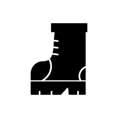 hiking boots icon, modern vector isolated on white background.
