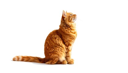 Orange Cat Sitting Still.