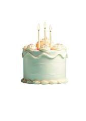 birthday cake isolated on no background 