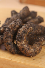 Chocolate Covered Puffed Corn Snacks Crispy Treats Satisfy Cravings Sweet Food Photography