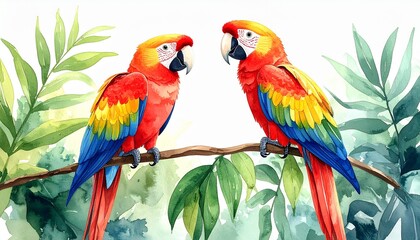 Obraz premium blue and yellow macaw ara ararauna