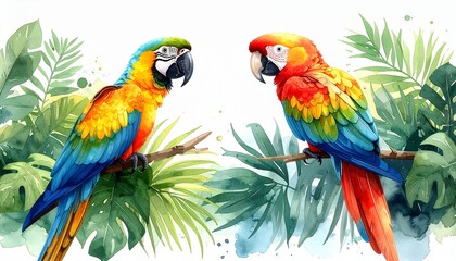Obraz premium blue and yellow macaw ara ararauna