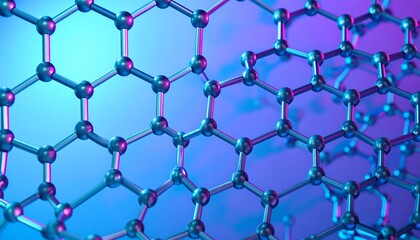 Graphene Structure - A Microscopic View of Carbon Nanomaterial.