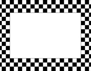 Checkered Border Frame Design.