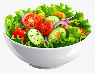 Vegetarian Salad Transparent Image for Design