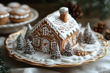 A ginger cat walking along a fence.