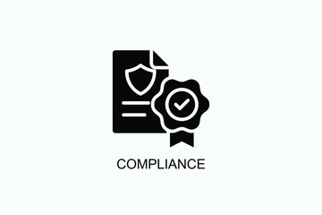 Compliance Icon Or Logo Isolated Vector Illustration