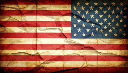 American Flag Old Glory Patriotism Vintage.