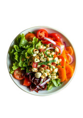 salad with green vegetables