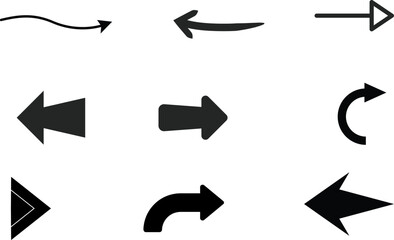 set of vector arrows