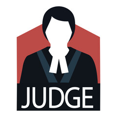 A judge in a robe, representing justice, law, court, and the legal system authority