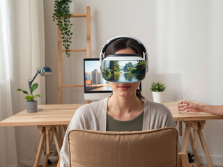 senior man with a glass of water