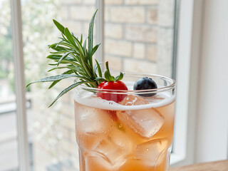 glass of fresh lemonade