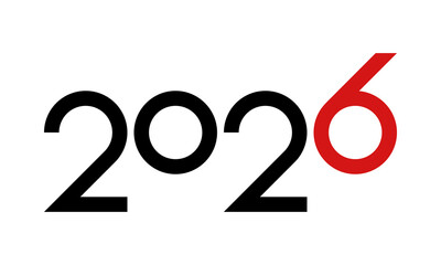 2026 happy new year greetings template, annual report or brochure cover design, social media post mockup