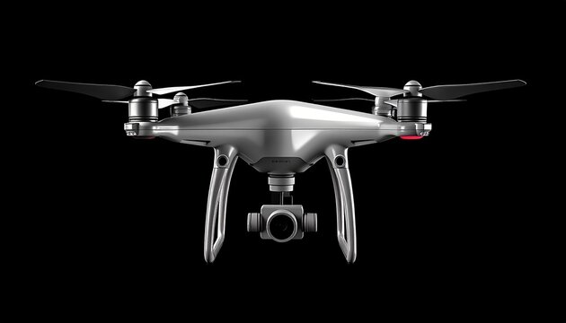 Dron gris 1 fondo negro