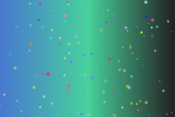 Abstract gradient background with scattered colorful small particles and speckles