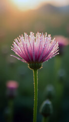 Obraz premium Pristine and Detailed Macro of Love-in-a-Mist with Glistening Dew Drops