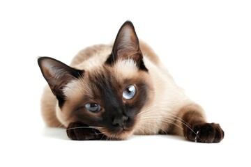 Photo of siamese cat animal mammal pet.
