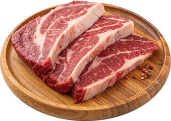 Fototapeta premium realistic raw pork chops