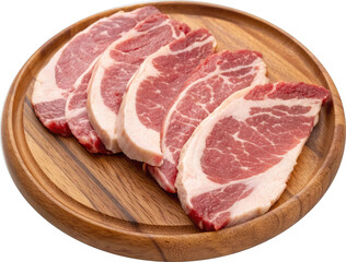 Fototapeta premium realistic raw pork chops