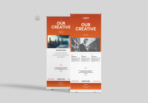 Creative Roll-Up Banner Layout