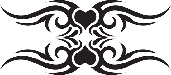Ornamental Floral Design A classic black and white floral design element featuring elegant, curved leaves and intricate detailing. Perfect for use in decorative borders, logos