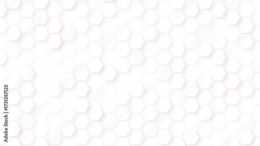Wall mural honeycomb pattern with hexagon mesh. texture bee comb grid. flat vector illustration isolated on whi
