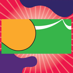 Obraz premium Abstract Business Card or Flyer Design with Wavy Elements. 