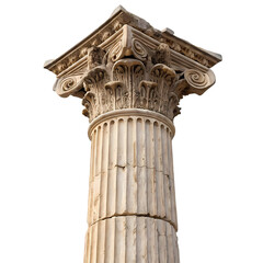 Ancient Greek Corinthian Column Capital: Architectural Detail