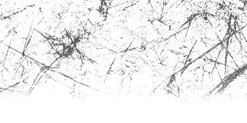 Obraz premium Vintage ink illustration of grunge tree branches silhouette forming a border frame pattern on textured paper for design art