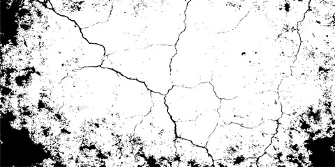 Obraz premium Aged, cracked concrete wall texture background illustration with a vintage grunge design